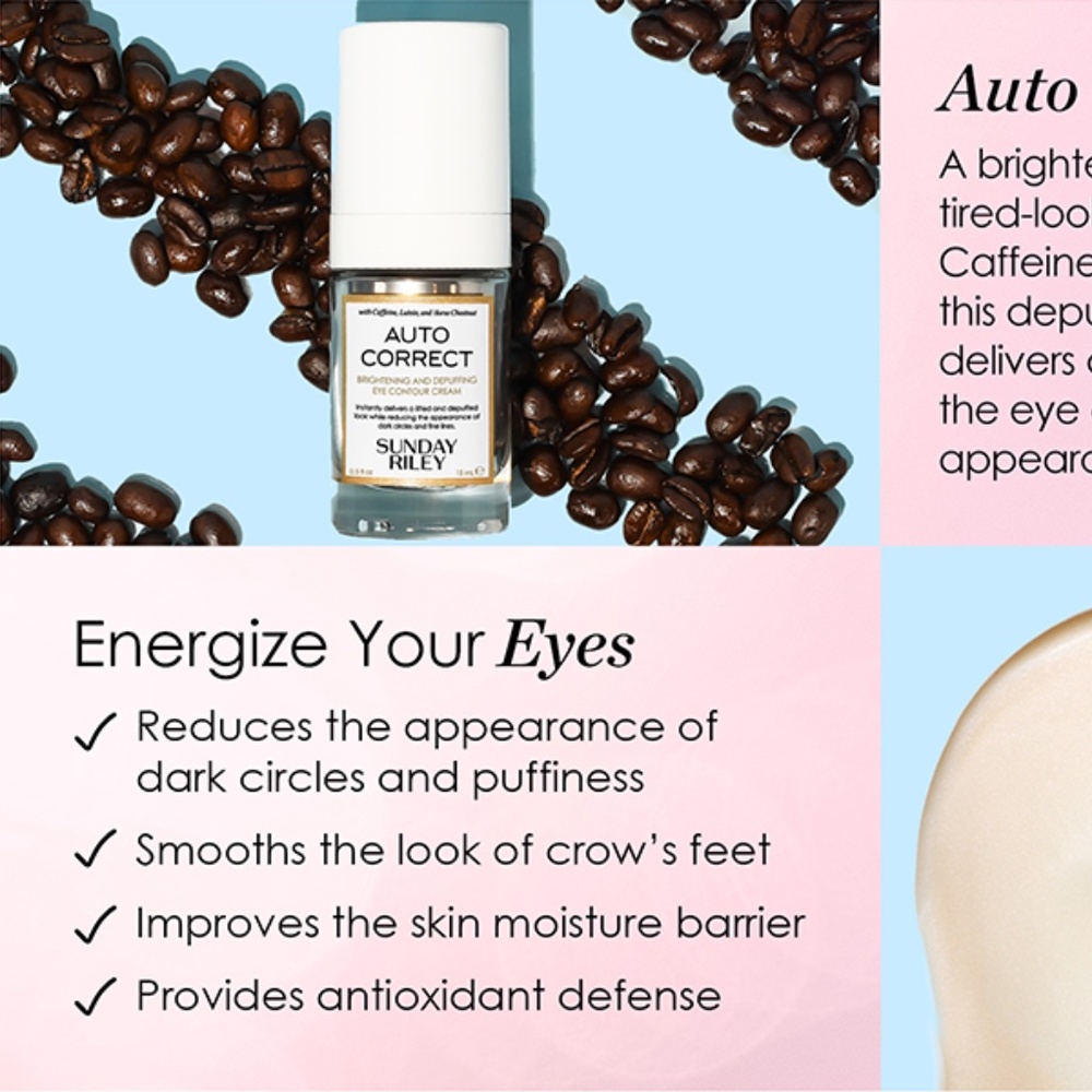 Sunday Riley Auto Correct Brightening + Depuffing Eye Cream for Dark Circles - Picture 6 of 9